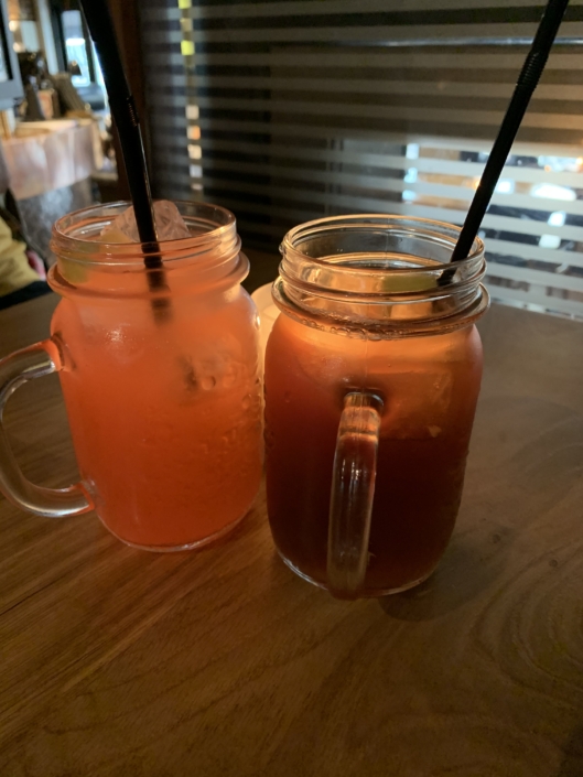 Lemonade på cafe ved åen i Århus