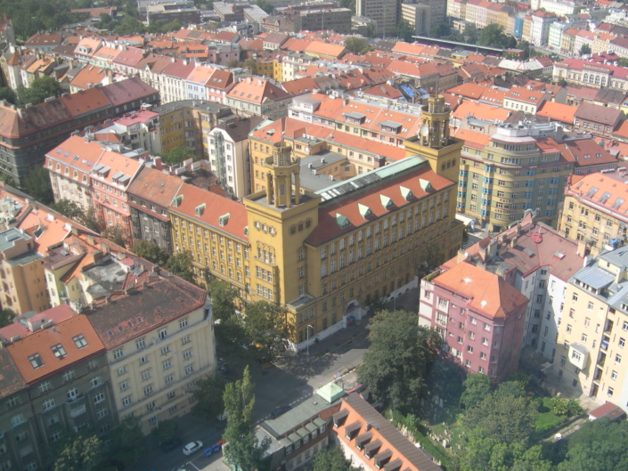 Czech Republic Prague view from inside TV Tower